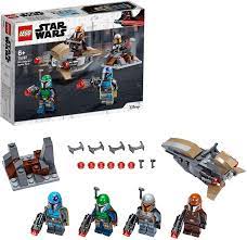 The mandalorian trouble on tatooine 75299. Lego 75267 Star Wars Mandalorianer Battle Pack Set Mit 4 Minifiguren Speeder Bike Und Verteidigungsfestung Amazon De Spielzeug