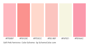 { fresh hues } | image via: Soft Pink Feminine Color Scheme Light Schemecolor Com
