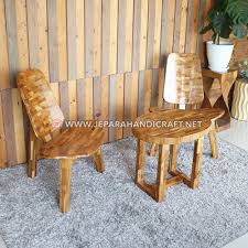 Jual Set Kursi Teras Minimalis Jati Laminated Jepara Terbaru