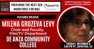 Don't forget, Silicon Valley Video and Society of Motion Picture and  Television Engineers (SMPTE) are hosting an event to look at the education  and career paths for students and compare the needs