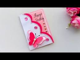 Then the solutions is to make something for them by hand. Beautiful Handmade Birthday Card Birthday Card Idea Youtube Handmade Bday Cards Cards Handmade Handmade Birthday Cards