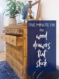 It started with a simple dresser makeover, smelly drawers & a big decision. How To Make Old Wood Drawers Slide More Easily Blue I Style