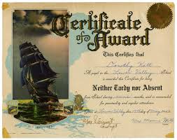 Here is our collection of free sample perfect attendance certificate templates to help you design your own. Certificate For Perfect Attendance The Portal To Texas History