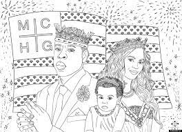 7292015 coloring books for the pop culture minded adult july 29 2015 anthony farrell its only been recently that ive started seeing more and more news stories about how adults are. Jay Z Beyonce Blue Ivy Coloring Page The July 4th American Royalty Huffpost