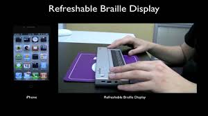 Some grade 2 contractions require a text understanding that a. Refreshable Braille Display With Iphone 4g Tutorial Youtube