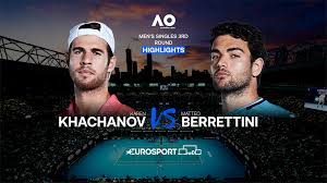 For the first time in over a century, the australian open will begin in february this year. Australian Open 2021 Karen Khachanov Matteo Berrettini Einzel Manner 3 Runde Highlights Tennis Video Eurosport