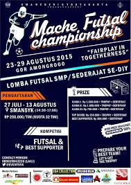 Peraturan kejuaraan futsal masterpiece 2013. Turnamen Futsal Untuk Pelajar Smp Sederajat Diy Dan Sekitarnya Yogya Gudegnet