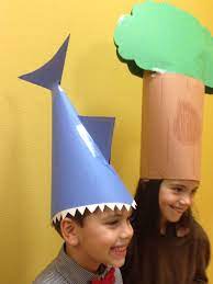 Silly Hats Man Eating Shark And A Tree Silly Hats Crazy Hats Silly Hats For Kids Diy