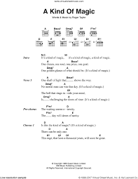 Queen — it's a kind of magic (instrumental version) 01:52. Queen A Kind Of Magic Sheet Music For Guitar Chords Pdf