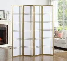 Roundhill Furniture Seto 4 Panel 4 Golden Room Divider Sc Https Smile Amazon Com Dp B0728dqsxw Ref In 2020 Room Divider Screen Cheap Room Dividers Divider Screen