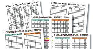 26 Week Money Challenge Chart Printable Andbeyondshop Co