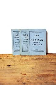 Three 1930s School Books School Books German Grammar Grammar