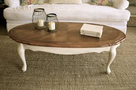 Distressed Antique White Queen Anne Coffee Table By Analia Pastori Available At The Workshop I Coffe Table Decor Coffee Table Farmhouse Coffee Table Refinish