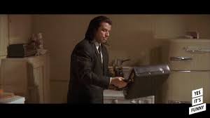 Jackson) and brett (frank whaley) share a friendly breakfast of big kahuna burgers. What Was Actually In The Briefcase Pulp Fiction Gif On Imgur