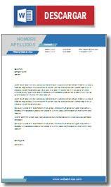 Carta De Presentacion Ejemplo Modelo Carta Presentacion Cartas De Presentacion Del Curriculum Carta De Presentacion Modelo Carta