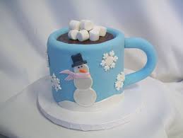 Hot Chocolate Mug Other Cakes By Bco On Cakecentral Com Hot Chocolate Mug Hot Chocolate Mug Cake Winter Wonderland Cake