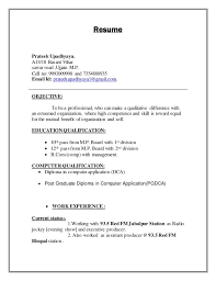 To prepare a good cv, you need to pay attention to the content, that's right. Best Resume Formates Of Resume Format For Radio Jockey Fresher Free Templates