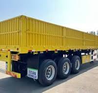 Titan 13m Drop Side Doors Trailer Tri Axles grain semi ...