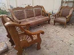 Sudan teak wood cut size ₹ 2,750/ cubic feet get latest price like indian teak: Pure Burma Teak Wooden Brown Sofa Sets 3 1 1 Amazon In Home Kitchen