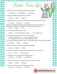 What is the proper name for a herd of twelve or more cows? Free Printable Easter Trivia Quiz