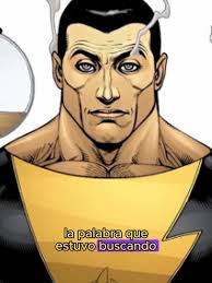 Black Adam descubre su nueva palabra mágica... El material de origen es del  cómic: Black Adam