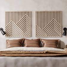 Check these 15 creative wood accent walls to update any room in your home. Amazon Com Other Furniture Mountains Wooden Wall Art Set Large Modern Wood Wall Hangings Set Of 2 Wood Wall Arts Modern Wood Wall Art Set Home Kitchen
