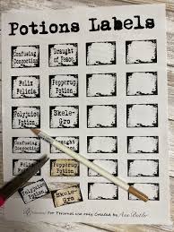 We've chosen an ink color that complements the invitation design, but feel. 7 Harry Potter Themed Potions Label Printables Bella Crafts Publishing