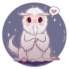 Drew Up Dougal The Demiguise I Know A Lot Of You Know But I Ve Got A Facebook Page Called Naomi Lor Animaux Harry Potter Dessins Mignons Dessin Kawaii Animaux