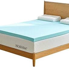 Amazon Com Hofish 3inches 3 Inches Gel Infused Memory Foam Mattress Topper Queen 201 Memory Foam Mattress Topper Foam Mattress Topper Mattress Topper Reviews