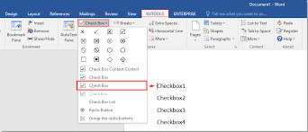 There will occur a sign of x when you will check the box. How To Insert Check Box Form Field In Word Document