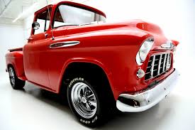 Image result for Bright Red 1955 Truck