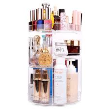 Shop for home, desk, jewellery, magazine, makeup and more types of organisers from myntra home furnishing store discounts upto 60% top brands Eloki Makeup Organiser 360 Degree Rotating Cosmetic Display Stand Adjustable Makeup Organiser Transparent Cosmetic Storage Box Crystal Clear Case For Dresser Bedroom Bathroom Buy Online In India At Desertcart In Productid 51404915