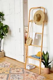 Carina Rattan Leaning Accessories Ladder Urban Outfitters Home Home Decor Home Decor Accessories