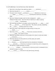 This video worksheet* allows students to follow along bill nye's video about fossils (season 4, episode 19). Morgan Scholes Bill Nye U2019s Current Electricity Video Worksheet 8 N 67tmbbill Nye U2019s Current Electricity Video Worksheet 1 Electricity Is The Flow Course Hero