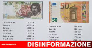 Convertitore lire euro al tasso di conversione eurozona di 1936,27 lire italiane per 1 euro. Disinformazione Quando Con 100 Mila Lire Si Campava 3 Giorni Alla Grande Il Blog Di David Puente