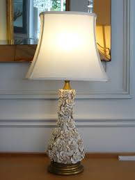 Maybe you would like to learn more about one of these? Italian White Glazed Ceramic Rose Flower Table Lamp C1950