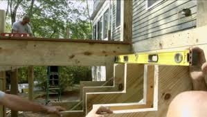 Critical Deck Framing Connections Part 5 Stairs Fine Homebuilding Stairs Stringer Deck Framing Deck