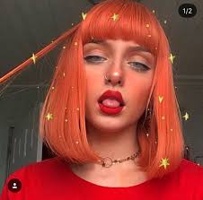 This Girl Is Too Fabulous And I Dont Even Know Her Name Aesthetic Hair Peach Hair Cool Hairstyles