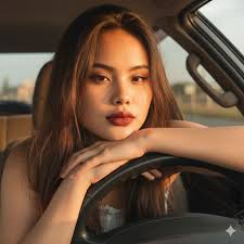 AI generated corvette image with a beautiful blonde lady