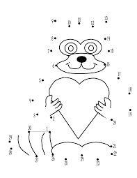 Raccoon coloring pages are a fun way to learn more about these nocturnal animals. The Kissing Hand Dot To Dot Coloring Page Coloring Home