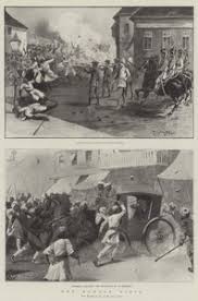 Two scenes of the Indian Mutiny in 1857 ...