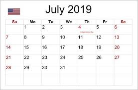 Pin On July 2019 Calendars