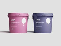 Paint Bucket Mockup On Behance In 2020 Paint Buckets Bucket Mockup