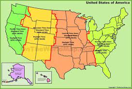 Usa Time Zone Map Time Zone Map Map Time Zones