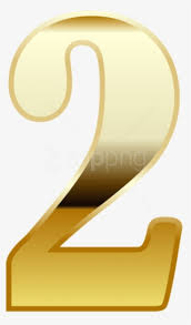 number 2 clip art library free printable gold numbers hd png mobile legends