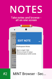 Mint browser es un navegador creado por xiaomi que destaca por su tamaño reducido (10 mb) y por su navegación rápida. Mint Browser Secure Fast Apk Latest Version Free Download For Android