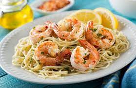 Lemon Garlic Shrimp Pasta Recipe Livestrong Com Garlic Shrimp Pasta Healthy Pasta Recipes Garlic Shrimp Pasta Recipes