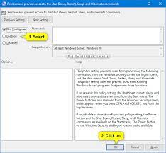 Disable Shut Down, Restart, Sleep, And Hibernate In Windows 10 | Tutorials