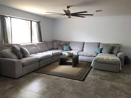 5pc Sect Light Gry Home Decor Sectional Sofa Home