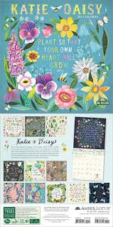 Katie Daisy 2021 Wall Calendar In 2020 Wall Calendar Stationery Obsession Daisy